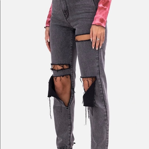 Adika Davis Jeans Straight Black Wash - Picture 3 of 10